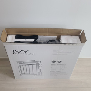 유럽형 전기히터 아이비 미카 양면난방 난로 전기 난방기 이미지