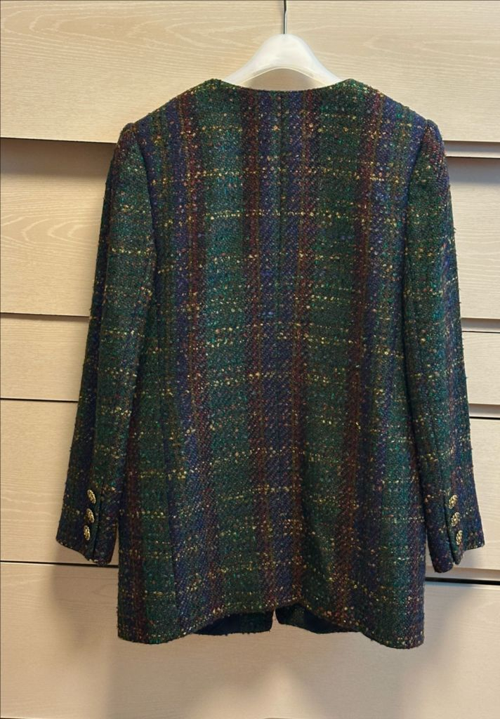 일본 빈티지 자켓 트위드자켓 노카라자켓 빈티지샵 그린자켓 미디자켓 빈티지옷 이미지