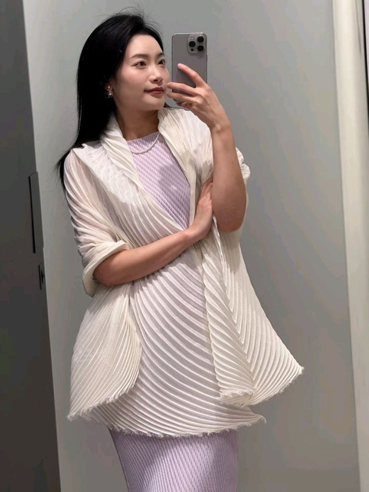 이세이미야케 롬버스 원피스&스카프,플리츠플리즈 이미지
