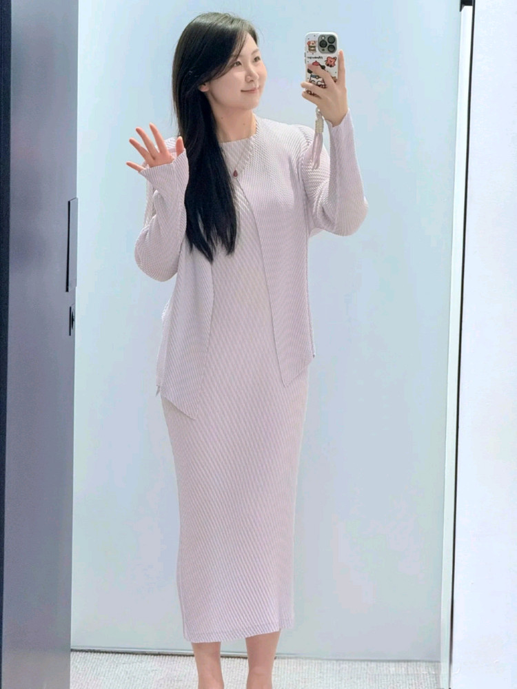이세이미야케 롬버스 원피스&스카프,플리츠플리즈 이미지