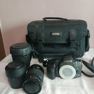 미놀타 303si SUPER 아날로그 필름 카메라+렌즈 가방 이미지