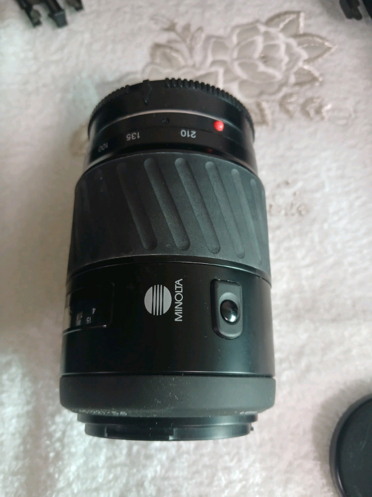 미놀타 303si SUPER 아날로그 필름 카메라+렌즈 가방 이미지