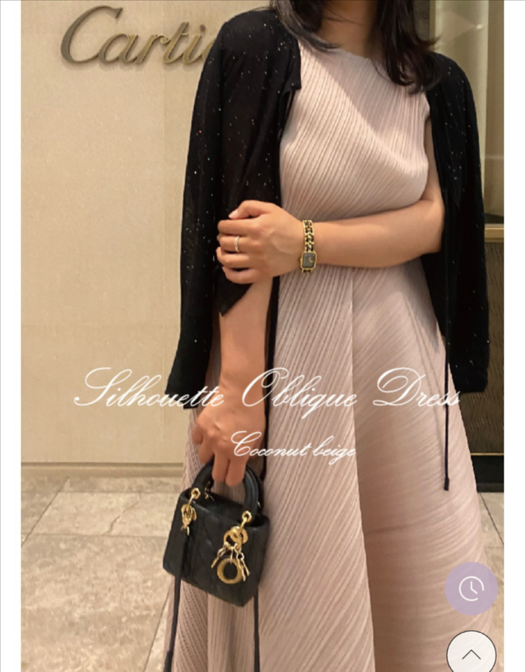 플리츠 원피스 블랙라벨 tw 플리츠 사선플리츠 드레스 새상품 코코넛베이지 / TW레터 핑크베이지 임부복 임산부원피스 이미지