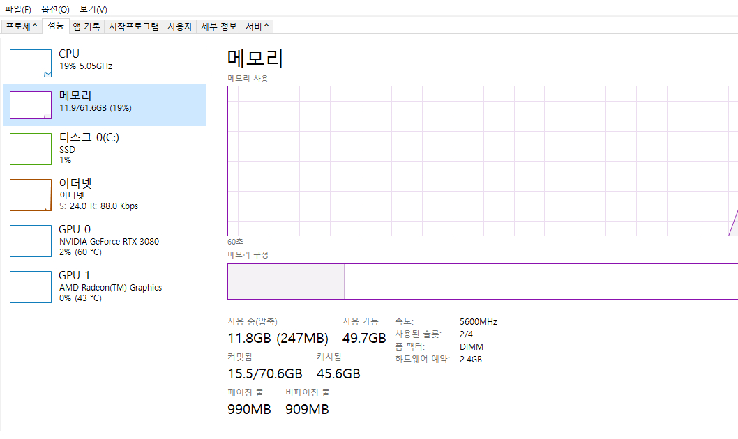 마이크론 크루셜 ddr5 32gb 1장 판매합니다 이미지