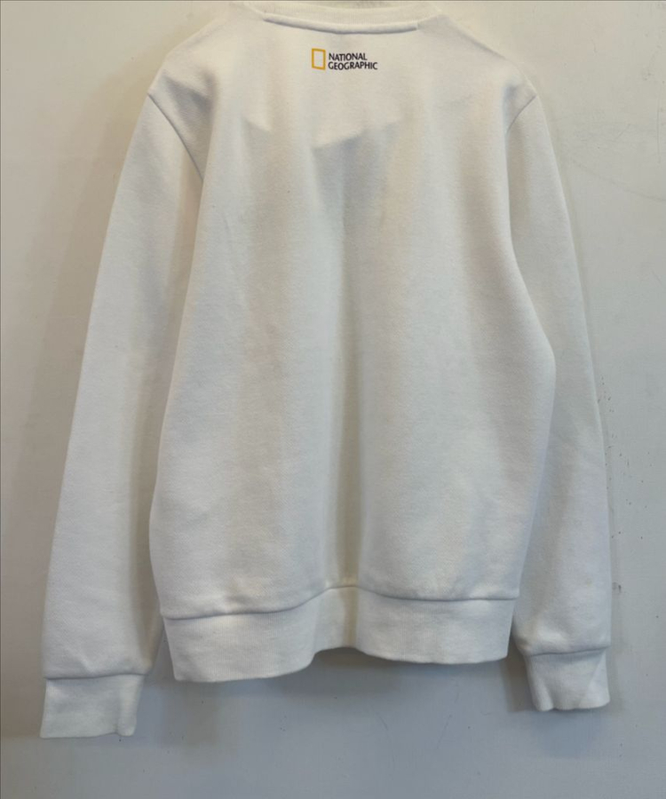 내셔널지오그래픽 화이트 맨투맨 이미지