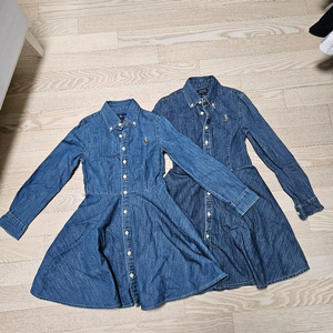 폴로 랄프로렌 키즈 여아 데님 청치마 원피스 7,8 S,M 이미지