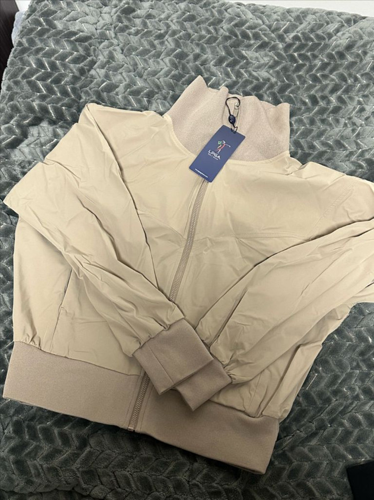 (90)LPGA 여성하이넥 윈드브레이커 베이지 이미지