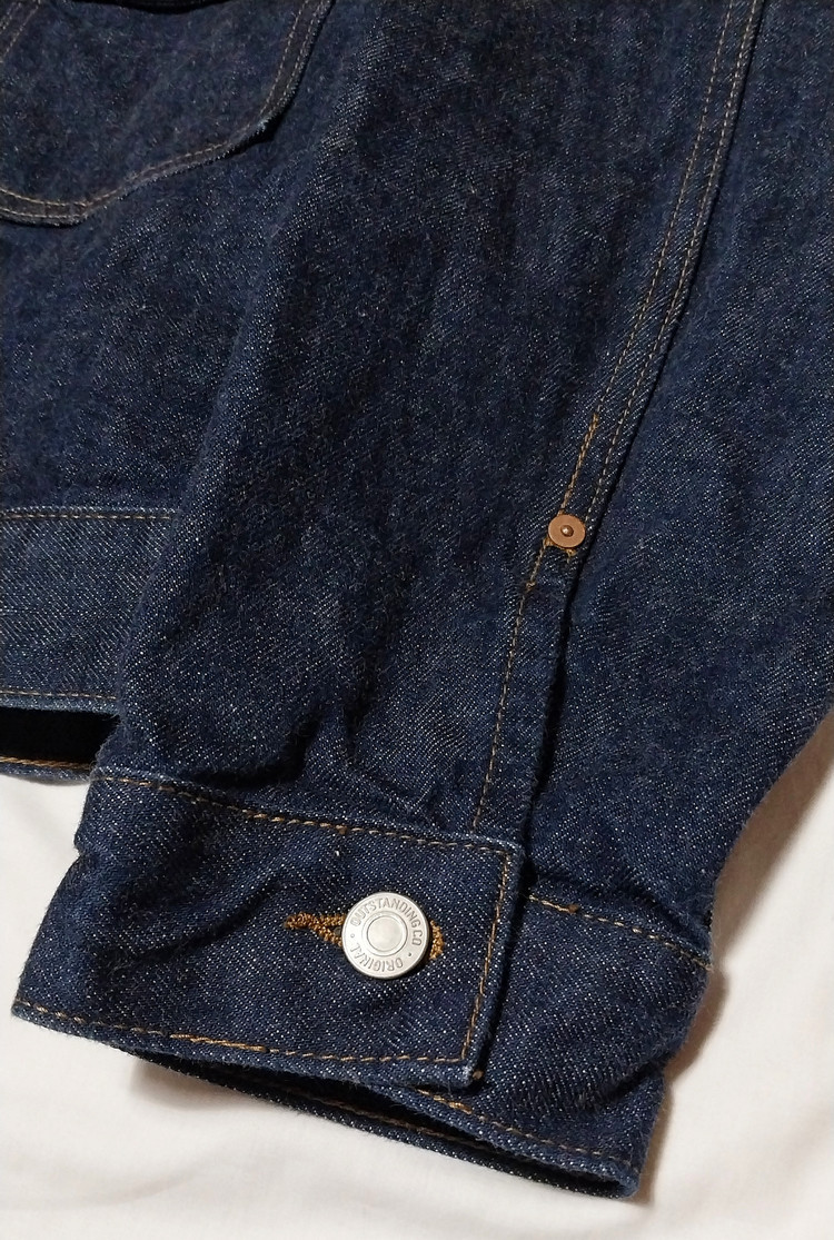 아웃스탠딩 셀비지 2세대 데님 자켓 인디고 40/M 사이즈 (마지막 할인) 이미지
