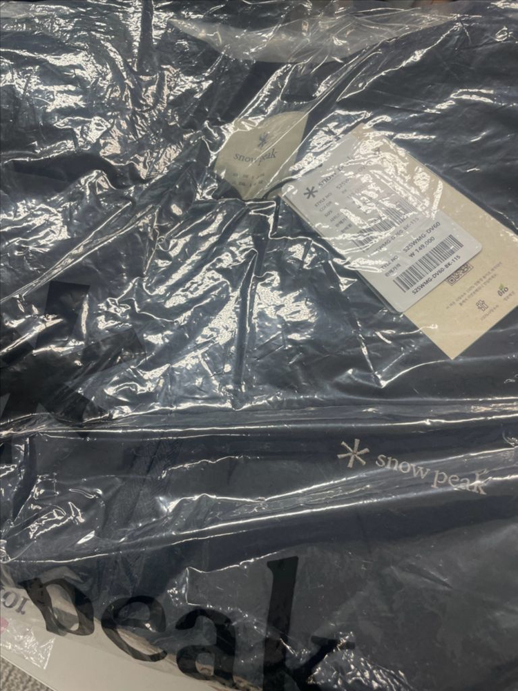 스노우피크 조끼패딩 115사이즈 새상품 블랙 이미지