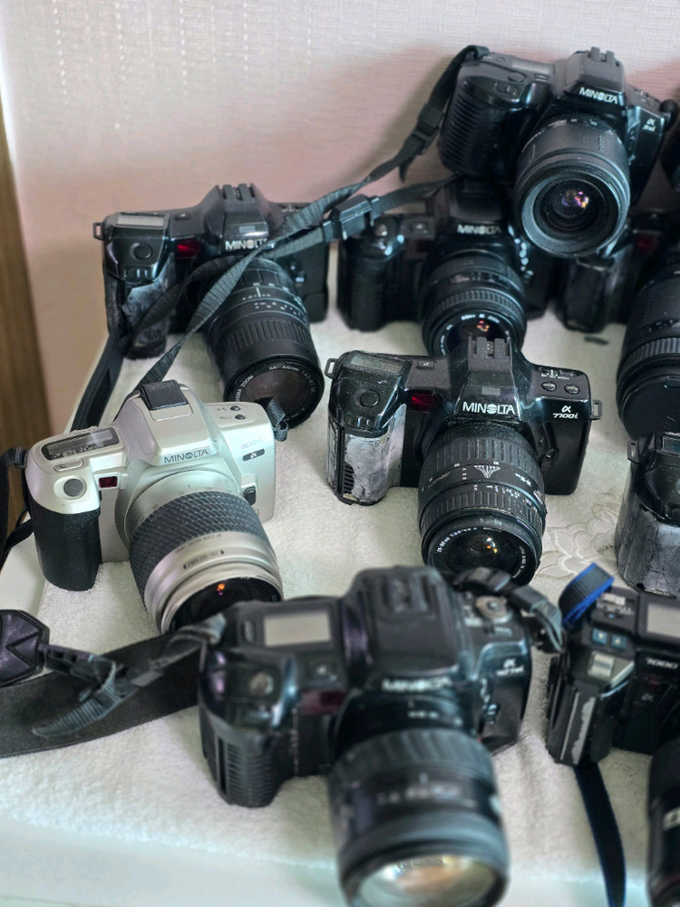 부품 디피용 미놀타 올림푸스등 아날로그 필름카메라 일괄 이미지