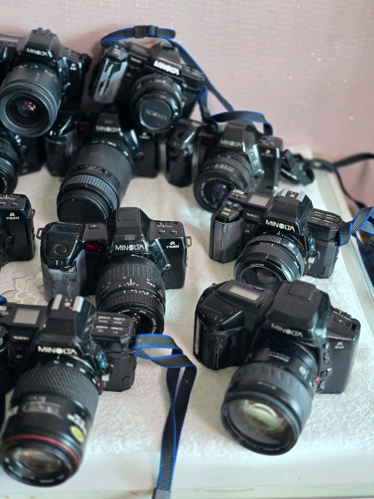 부품 디피용 미놀타 올림푸스등 아날로그 필름카메라 일괄 이미지
