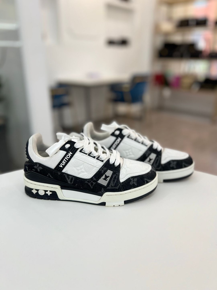 [중고명품 럭스올 울산점]루이비통 LV 트레이너 데님 스니커즈 36사이즈 이미지