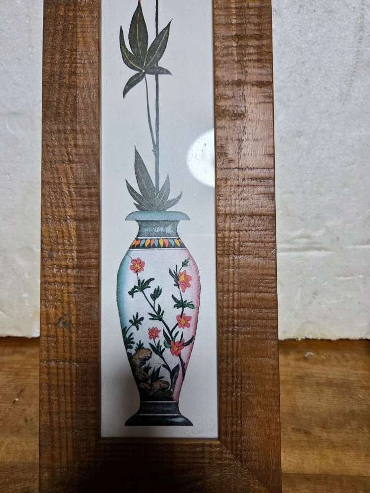 꽃병 그림 액자 이미지