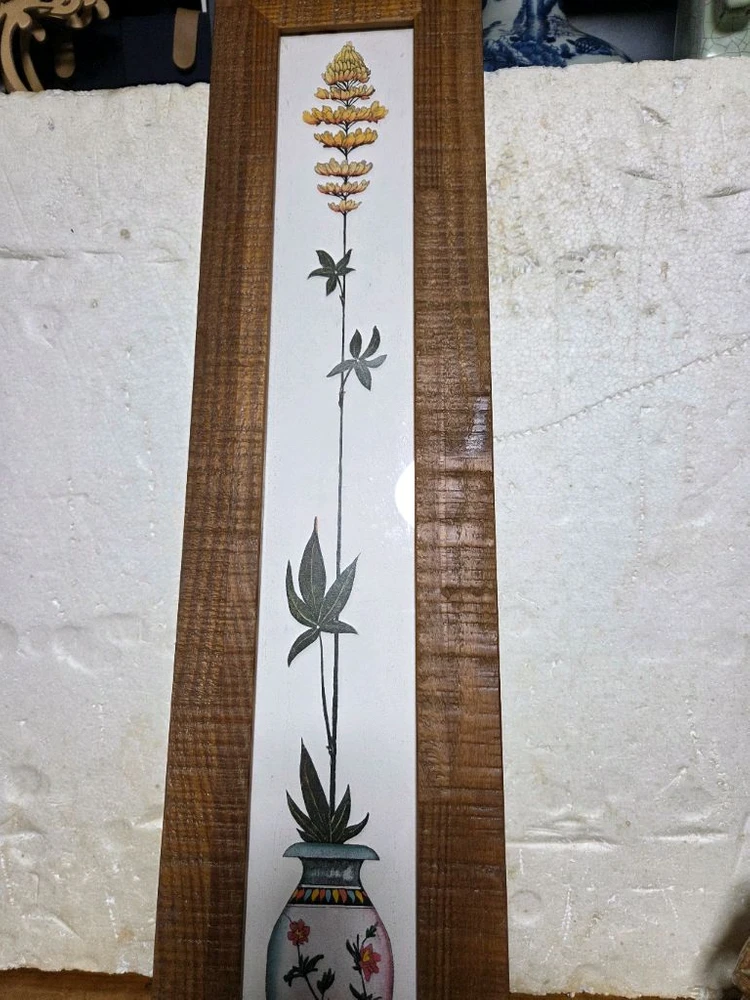 꽃병 그림 액자 이미지