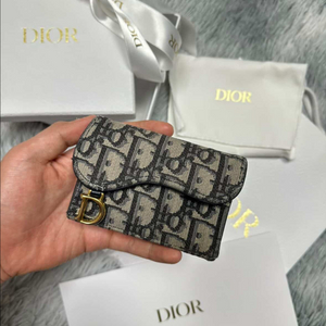 디올 오블리크 새들 카드지갑 이미지