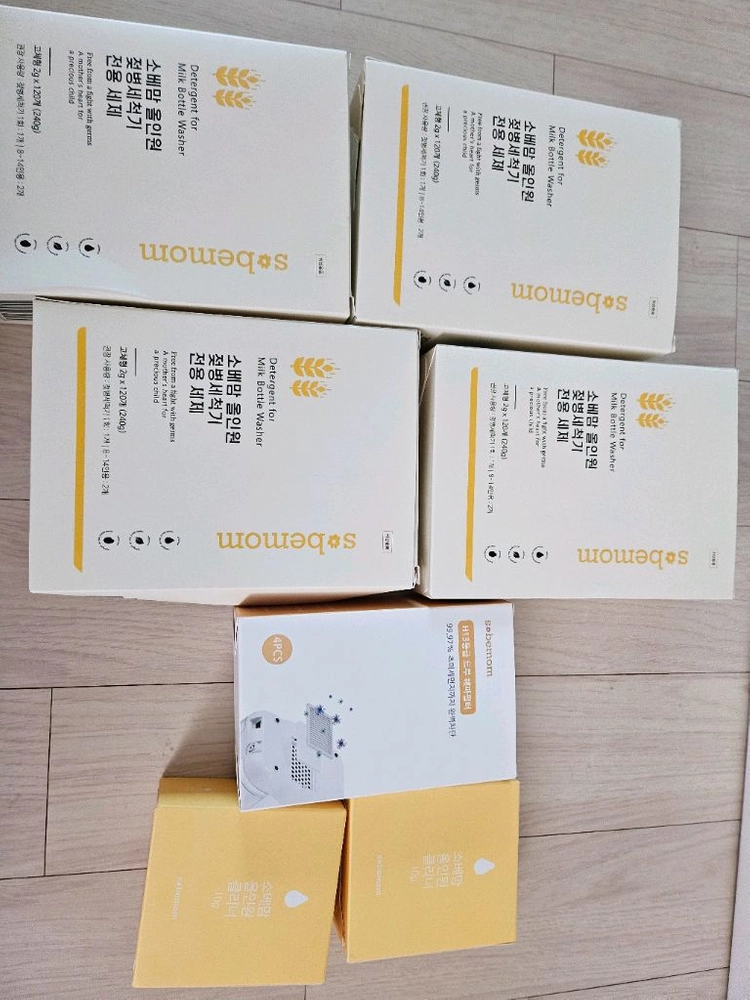 소베맘 젖병세척기 미개봉 세제,필터, 클리너 세트 이미지
