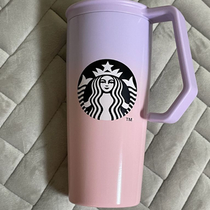 스벅 스타벅스 22 밸런타인 SS 처비 핸들 텀블러 md 핑크 퍼플 보라 그라 473ml 이미지