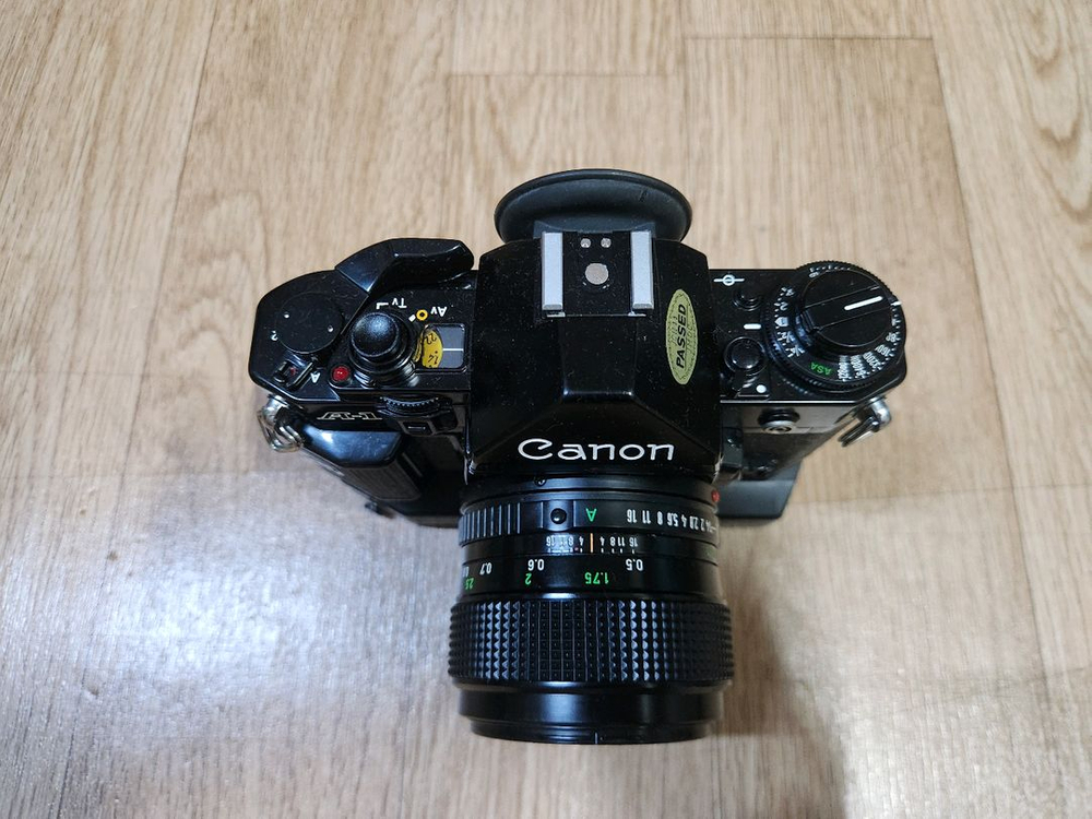 캐논 A-1바디및 50mm F1.2 렌즈 + 모터드라이브 셋트 판매합니다 이미지