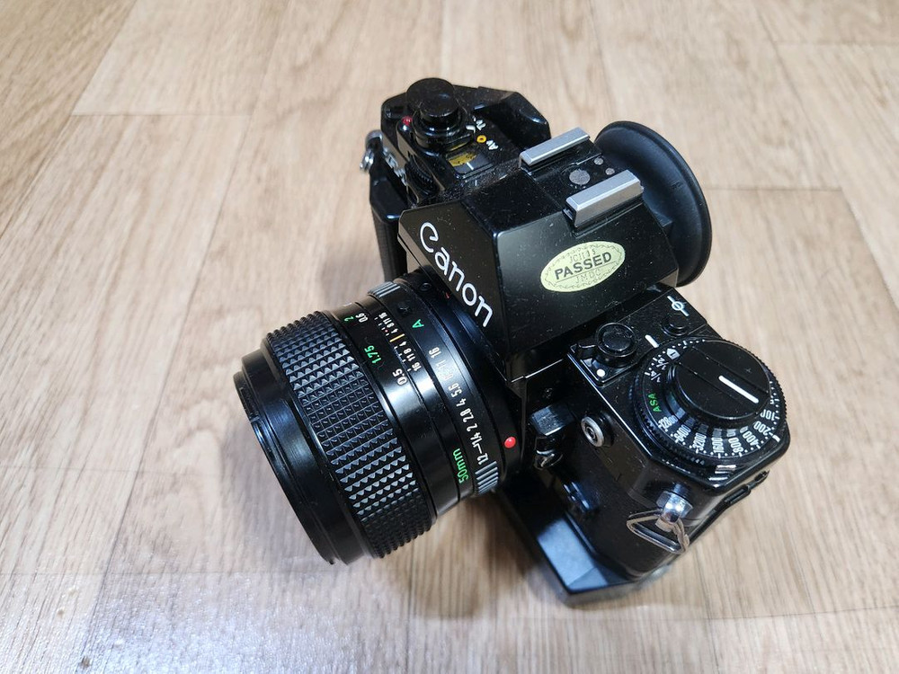 캐논 A-1바디및 50mm F1.2 렌즈 + 모터드라이브 셋트 판매합니다 이미지