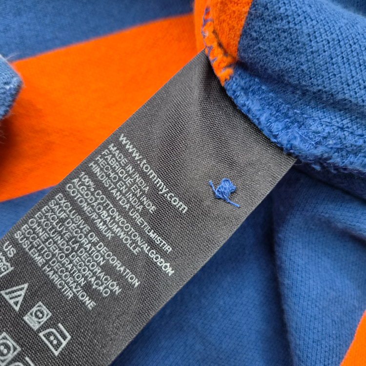 M) 타미힐피거 스트라이프 반팔 카라티 카라티셔츠 이미지