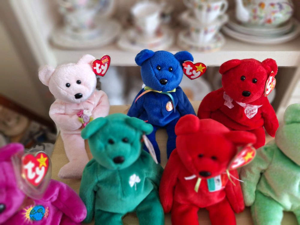 [빈티지] Ty 비니 베이비 정품 곰인형 7종 컬렉션 이미지