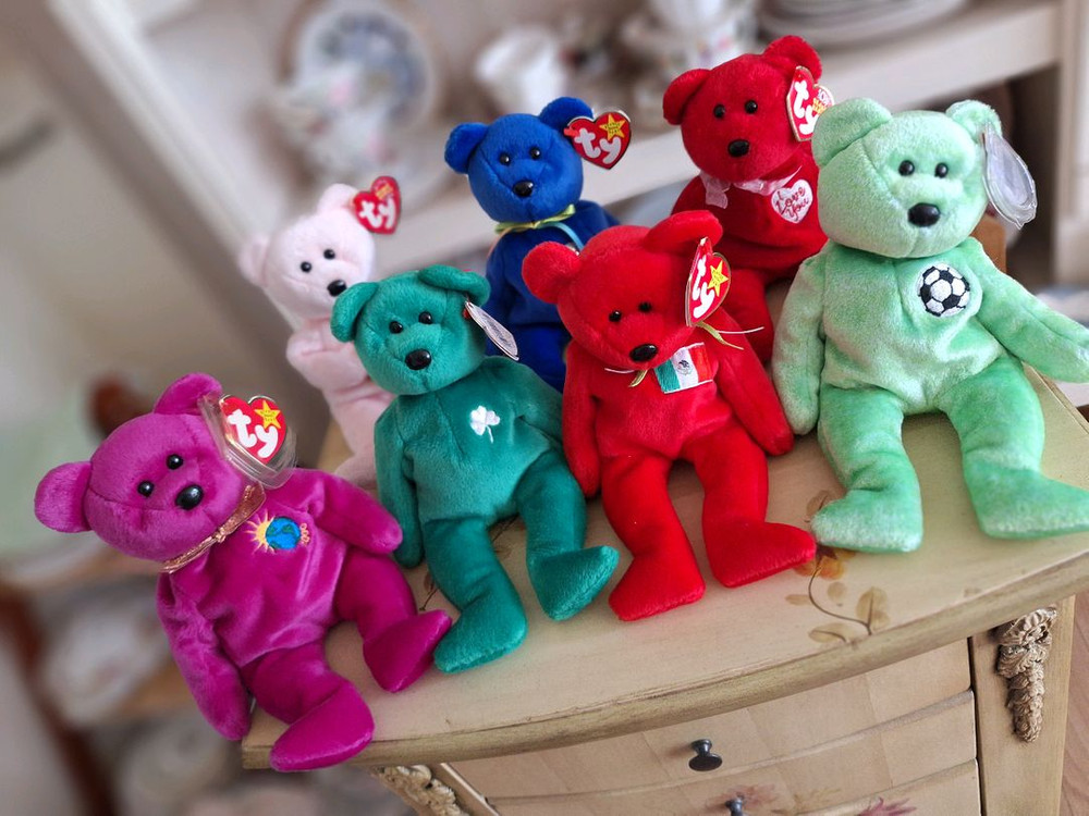 [빈티지] Ty 비니 베이비 정품 곰인형 7종 컬렉션 이미지