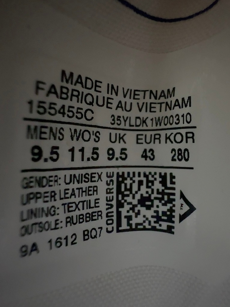 [280] 컨버스 척테일러 화이트 레더 280 이미지