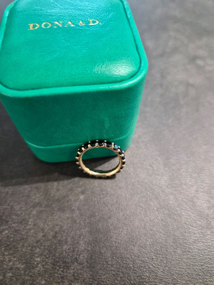 도나앤디 14k 블랙D몬드 이터니티링 3mm 이미지
