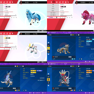 포켓몬스터 챔피언스(포챔스)/스칼렛바이올렛/소드실드/레전드ZA(레전자) 배포몬, 주문제작, 도감작 상점 이미지