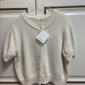 한올(hanoll)반팔 니트 가디건 이미지