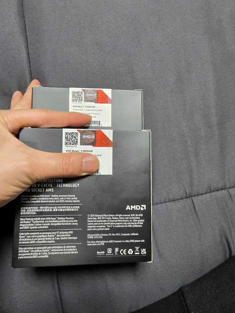 amd 라이젠 9950X3D 정품 미개봉 판매합니다. 이미지