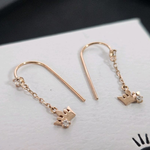 제이에스티나 14k 로즈골드 드롭 귀걸이 이미지