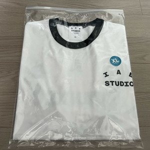 아이앱 이스테블리시드 티셔츠 화이트 블랙 L,XL 판매 이미지