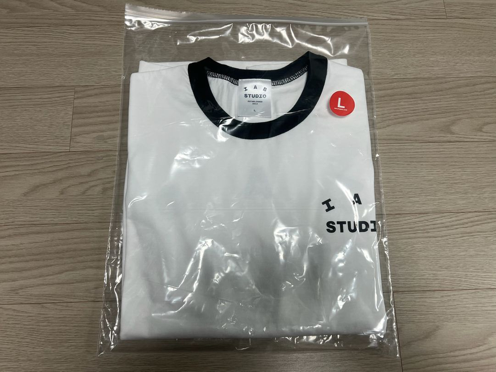 아이앱 이스테블리시드 티셔츠 화이트 블랙 L,XL 판매 이미지