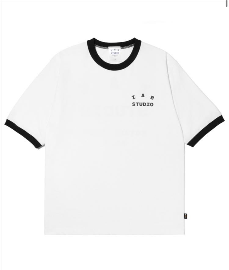 아이앱 이스테블리시드 티셔츠 화이트 블랙 L,XL 판매 이미지