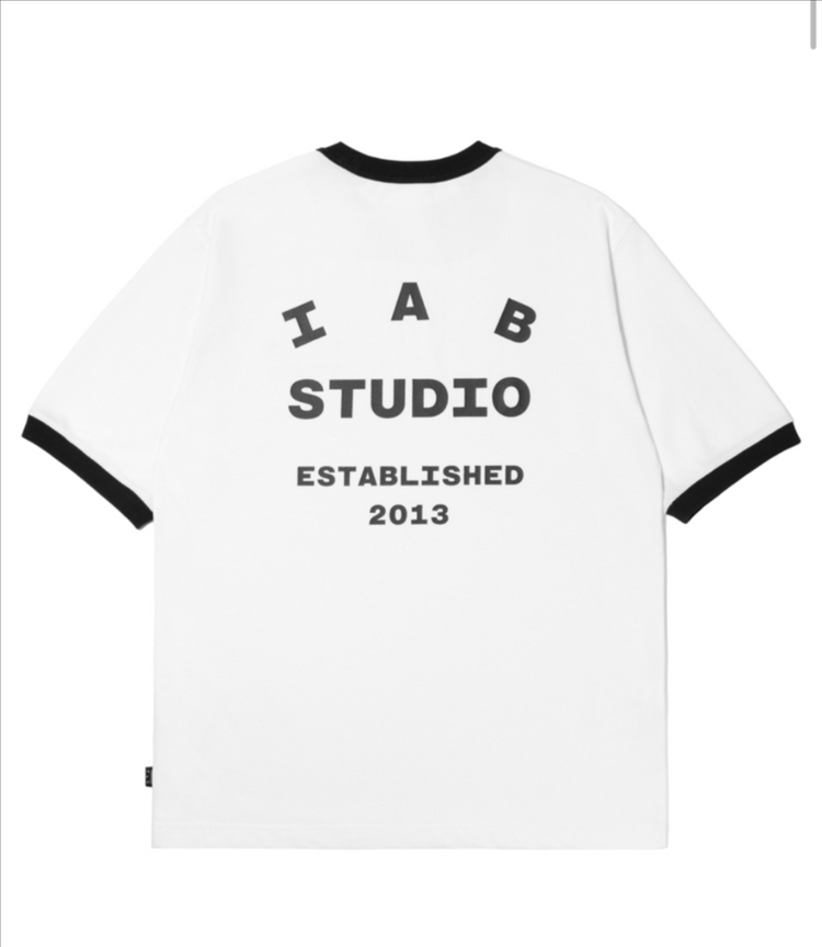 아이앱 이스테블리시드 티셔츠 화이트 블랙 L,XL 판매 이미지
