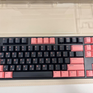 한성GK893B 무접점 키보드 한무무 블랙핑크 텐키리스 이미지