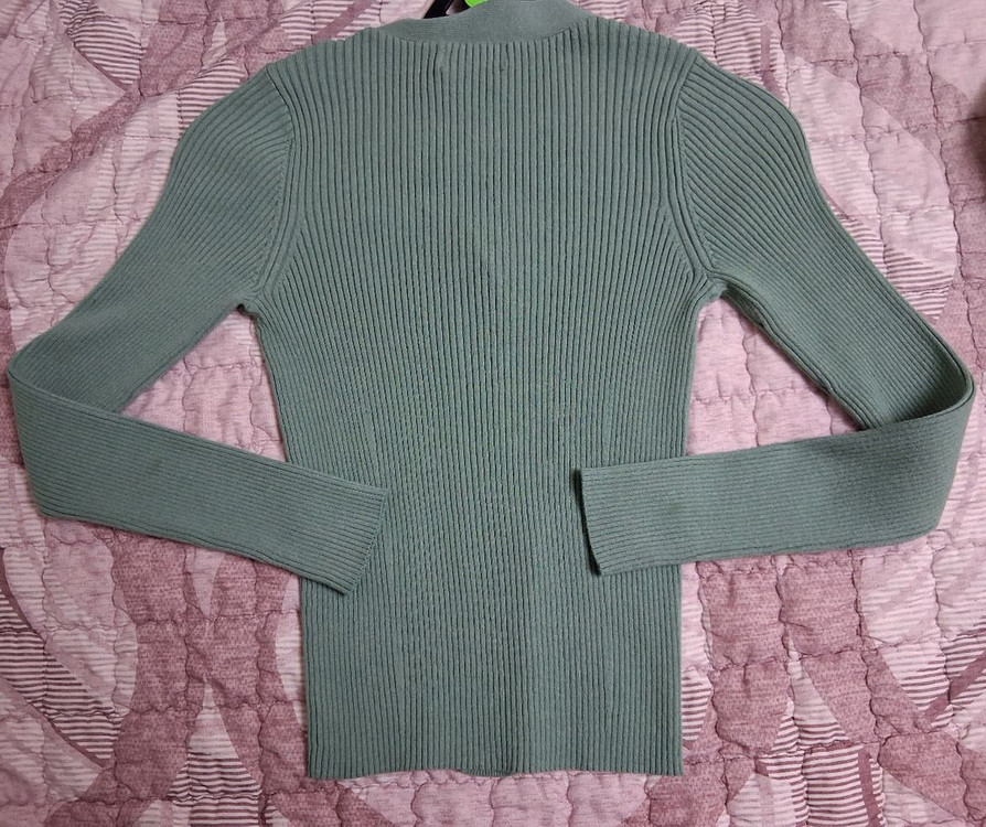 여성 리스트List 올리브그린브이넥니트 55 이미지