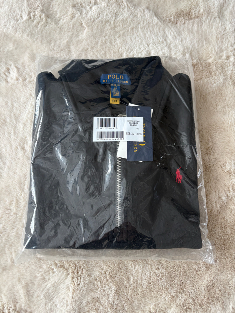 폴로 보이즈 쿼터집 블랙 XL 새상품 이미지