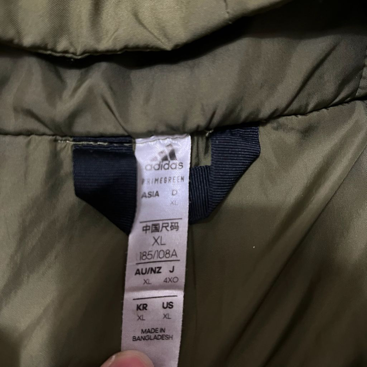 아디다스 남성 라이트 다운 바람막이 경량 점퍼 XL/105 이미지