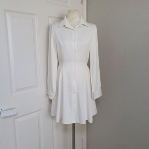 (새상품)셔츠형 원피스 겸 롱자켓 44반~55반 이미지