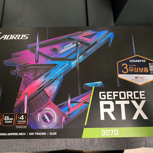 RTX3070 어로스 마스터 그래픽카드 팝니다. 이미지