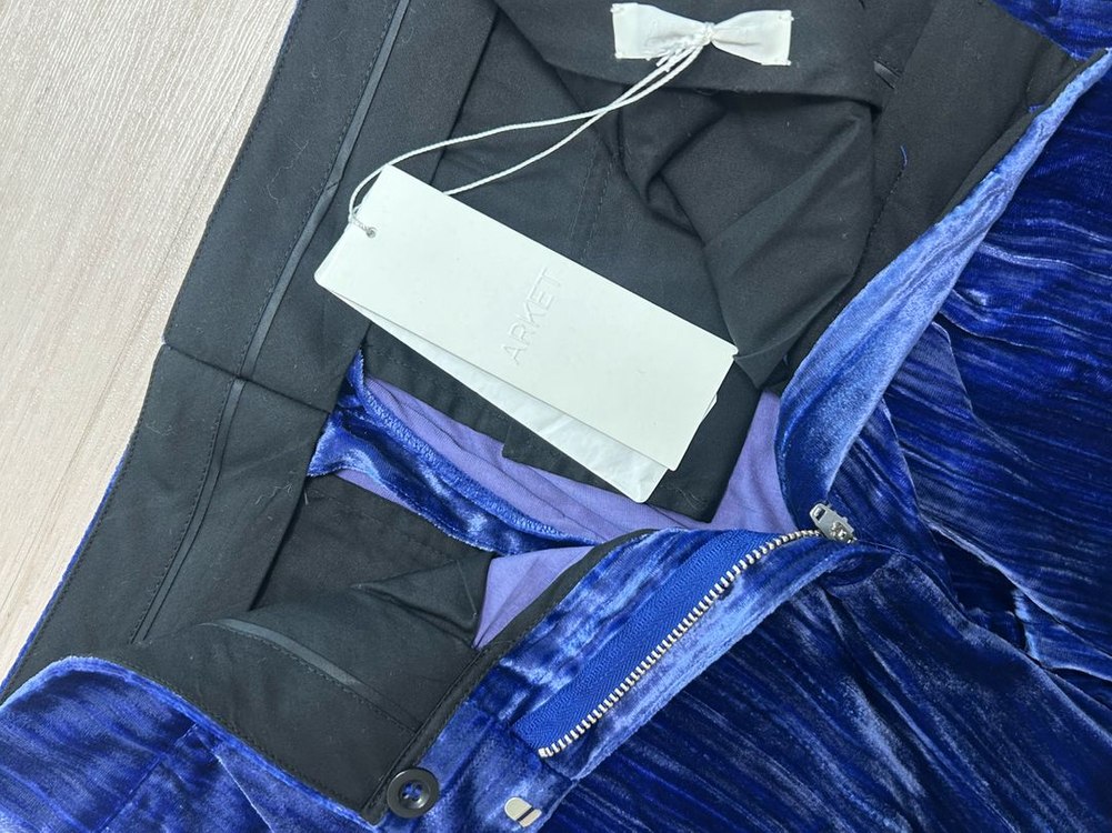 아르켓 벨벳 와이드 팬츠 이미지