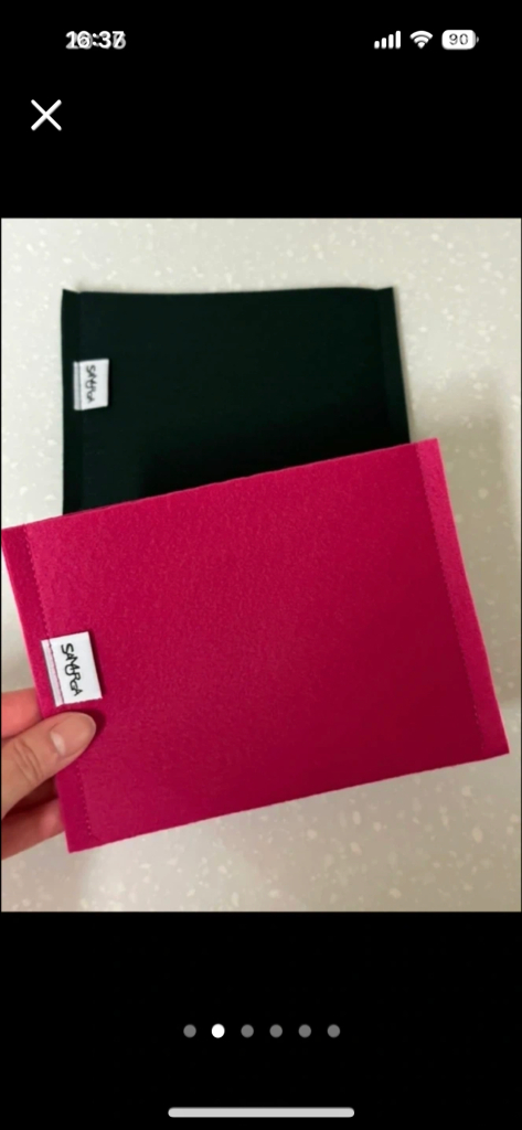 사몰가 이지 파우치 화장품 파우치 이너백 새상품 핑크그린 2개세트 이미지