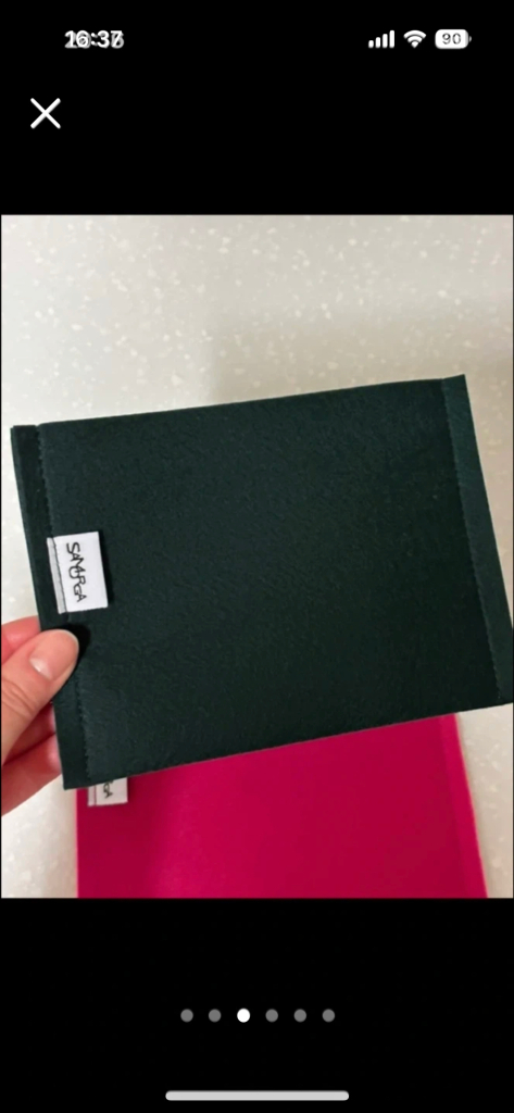 사몰가 이지 파우치 화장품 파우치 이너백 새상품 핑크그린 2개세트 이미지