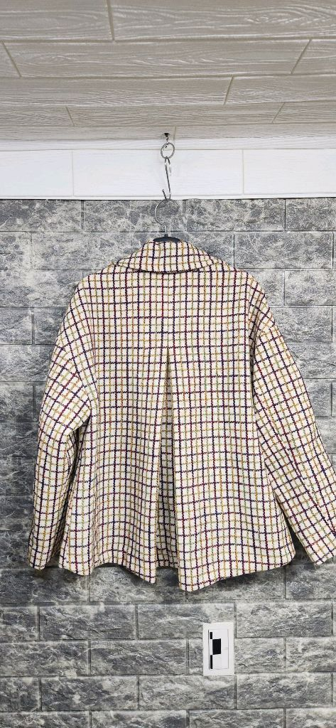 칼라거펠트 체크 트위드자켓5566 이미지