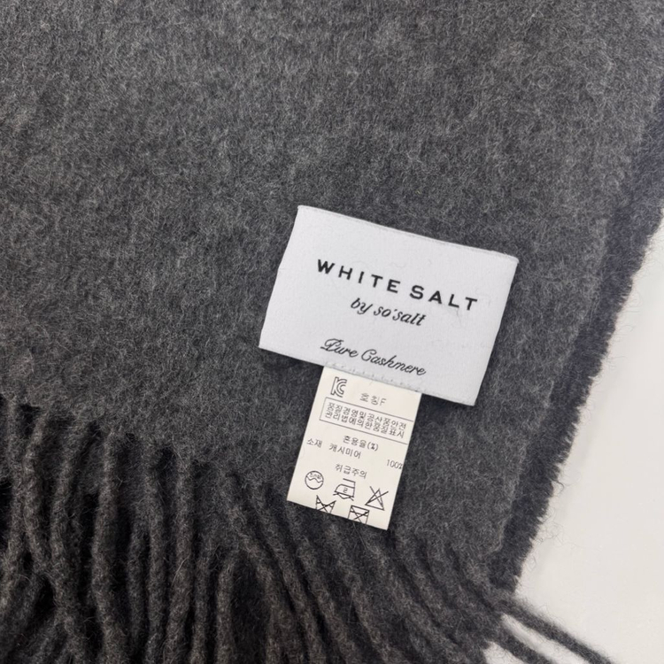 화이트솔트 퓨어 캐시미어100 머플러 목도리 이미지