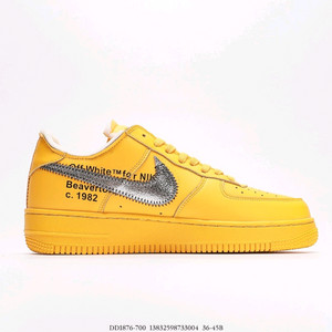 나이키 에어포스 1 로우 오프화이트 비버톤 옐로우 / Nike Air Force 1 Low Off-White Bea 이미지