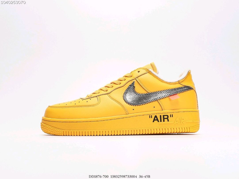 나이키 에어포스 1 로우 오프화이트 비버톤 옐로우 / Nike Air Force 1 Low Off-White Bea 이미지
