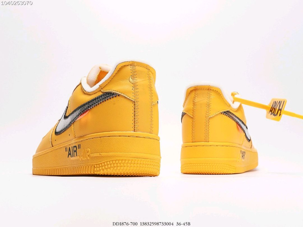 나이키 에어포스 1 로우 오프화이트 비버톤 옐로우 / Nike Air Force 1 Low Off-White Bea 이미지